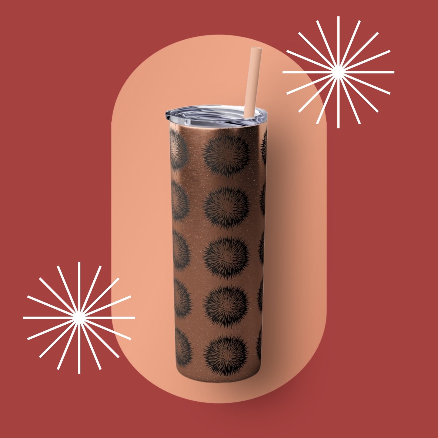 Wana Skinny Tumbler with Straw, 20oz