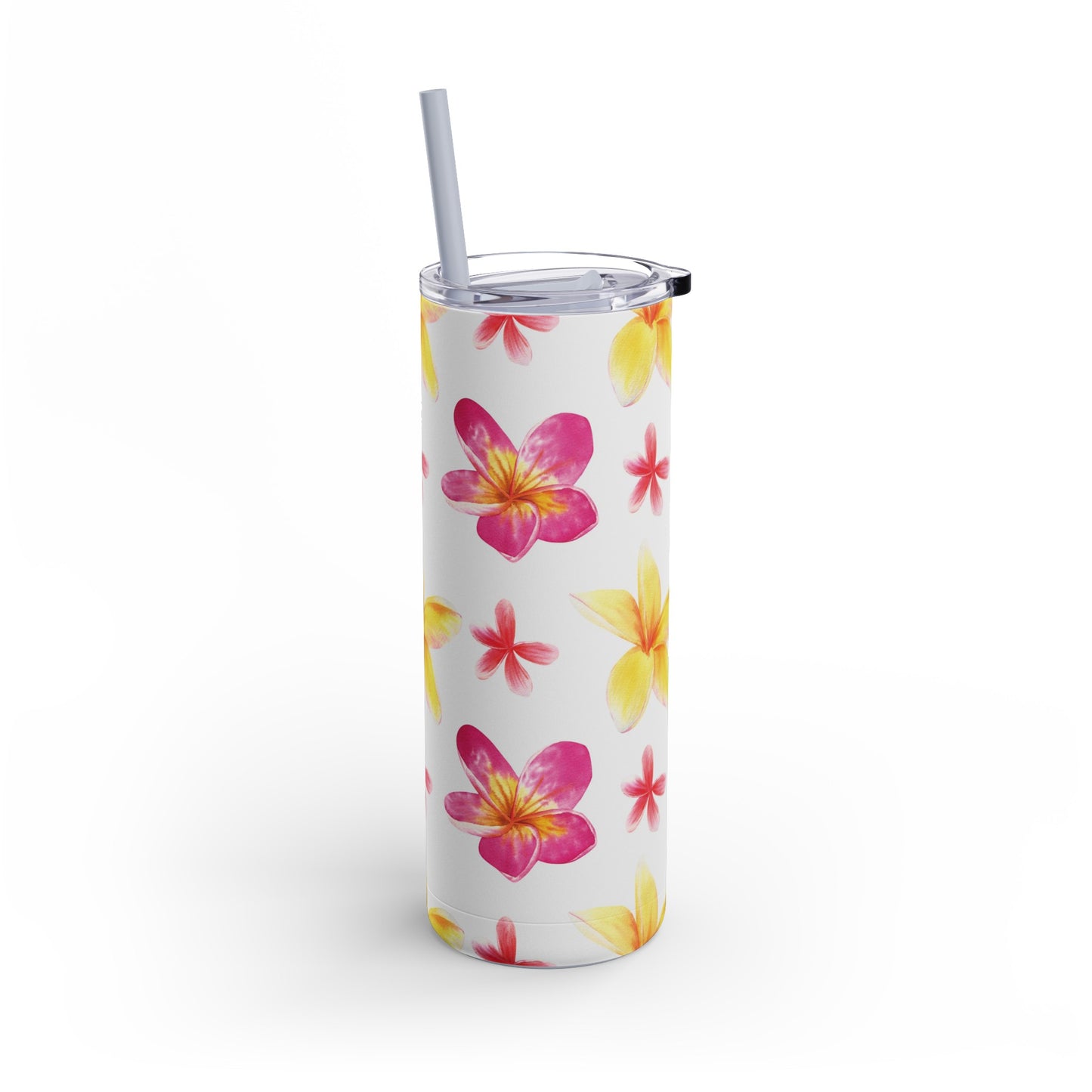 Plumeria Skinny Tumbler