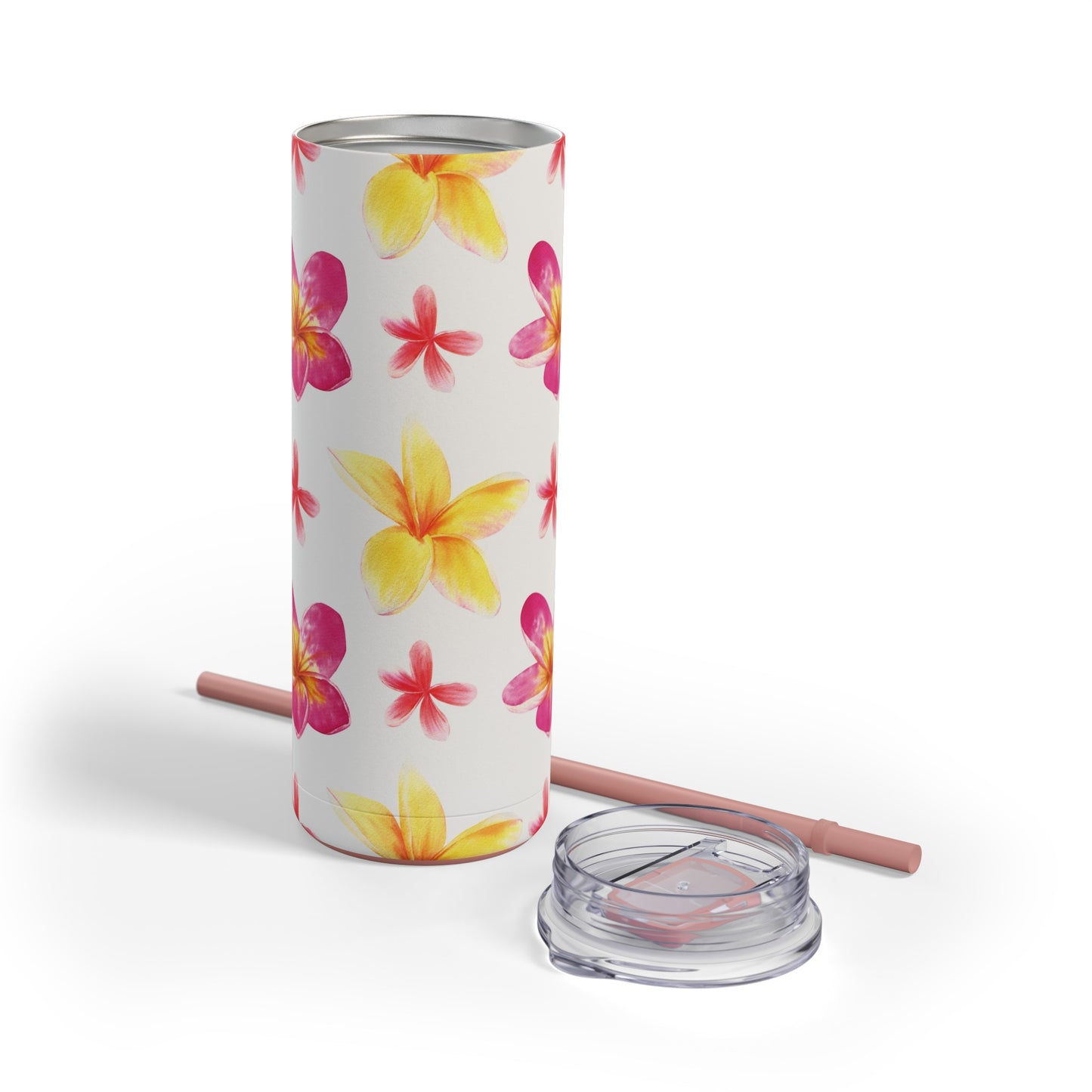 Plumeria Skinny Tumbler