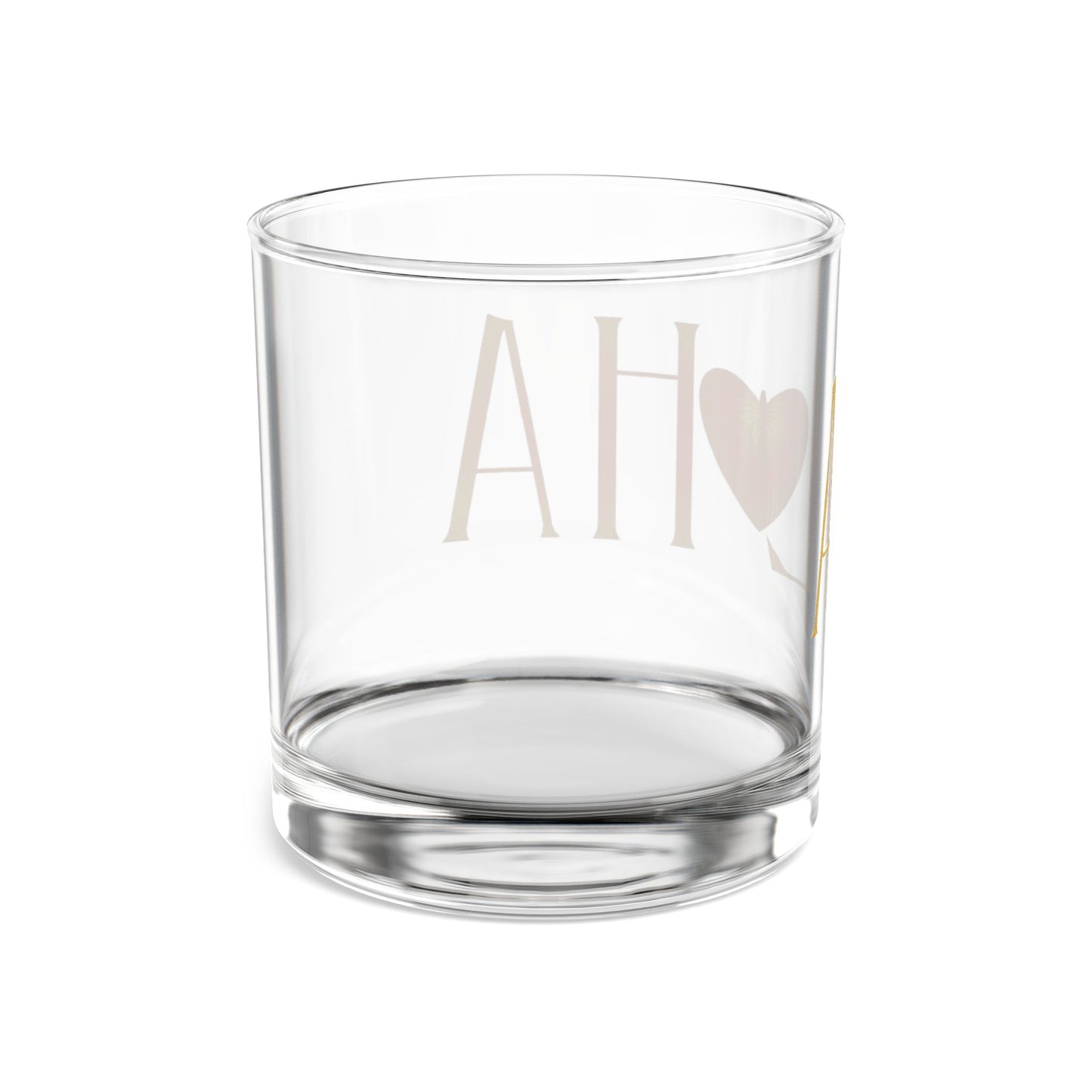 Aloha Anthurium Rocks Glass