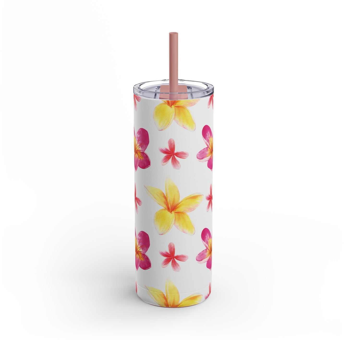Plumeria Skinny Tumbler