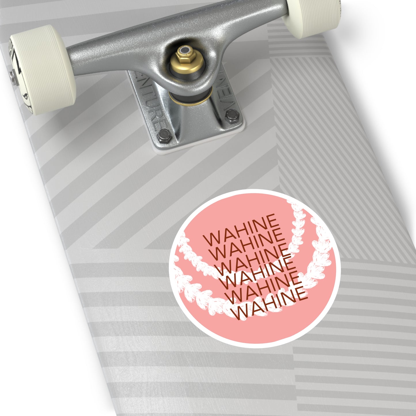 Wahine Round Stickers, Indoor\Outdoor