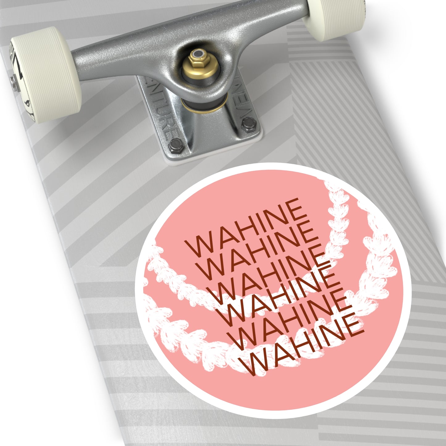 Wahine Round Stickers, Indoor\Outdoor