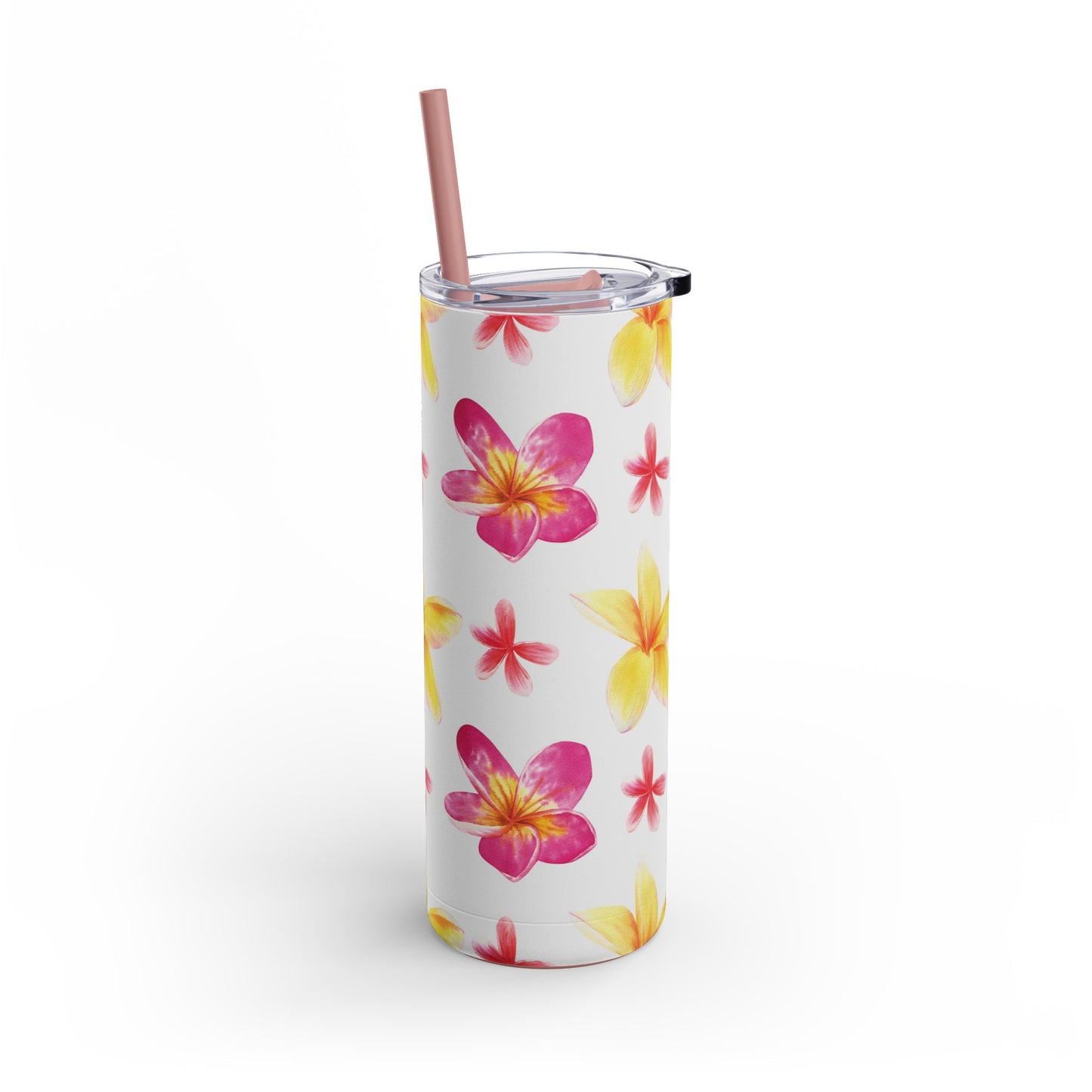 Plumeria Skinny Tumbler