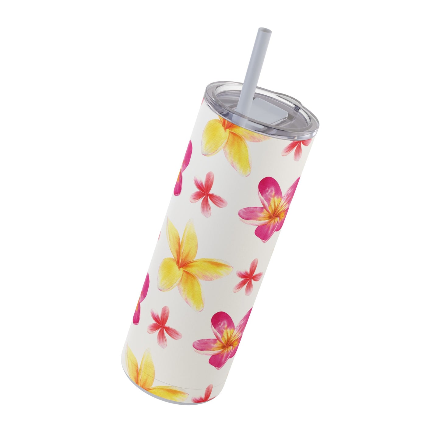 Plumeria Skinny Tumbler