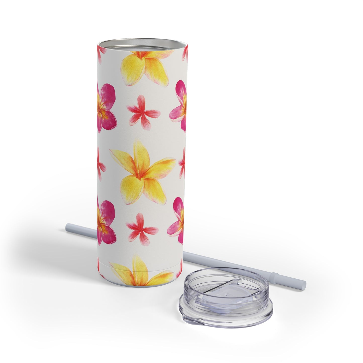 Plumeria Skinny Tumbler
