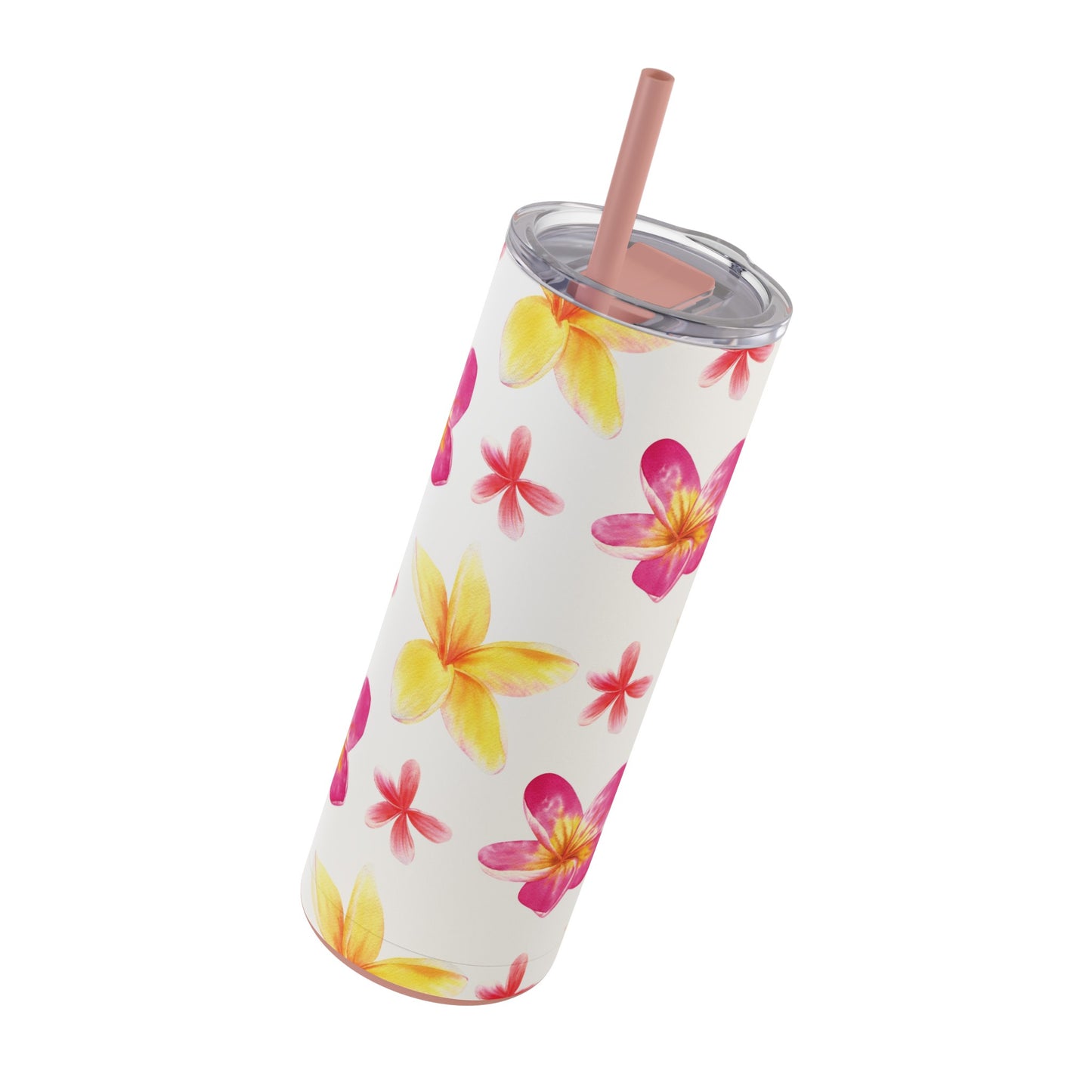 Plumeria Skinny Tumbler