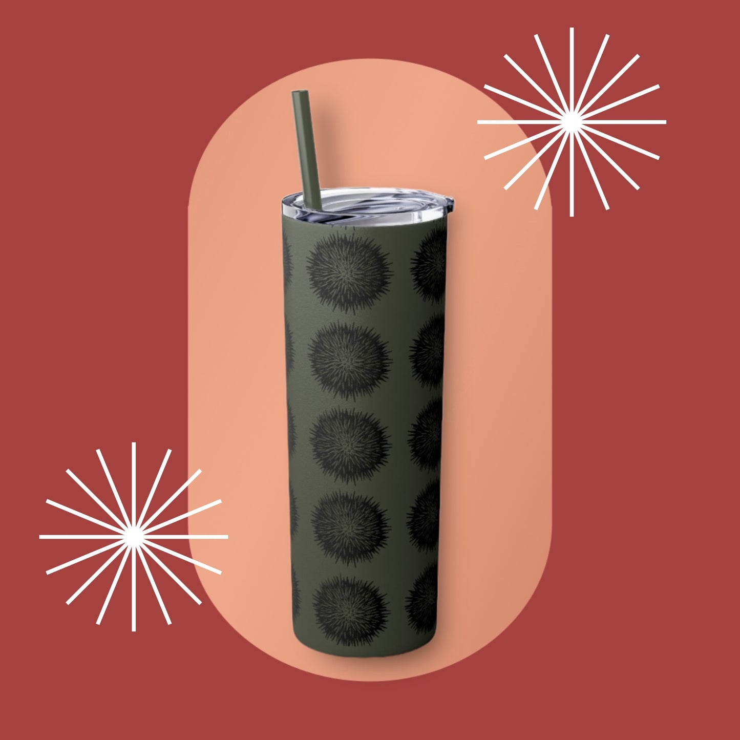 Wana Skinny Tumbler with Straw, 20oz