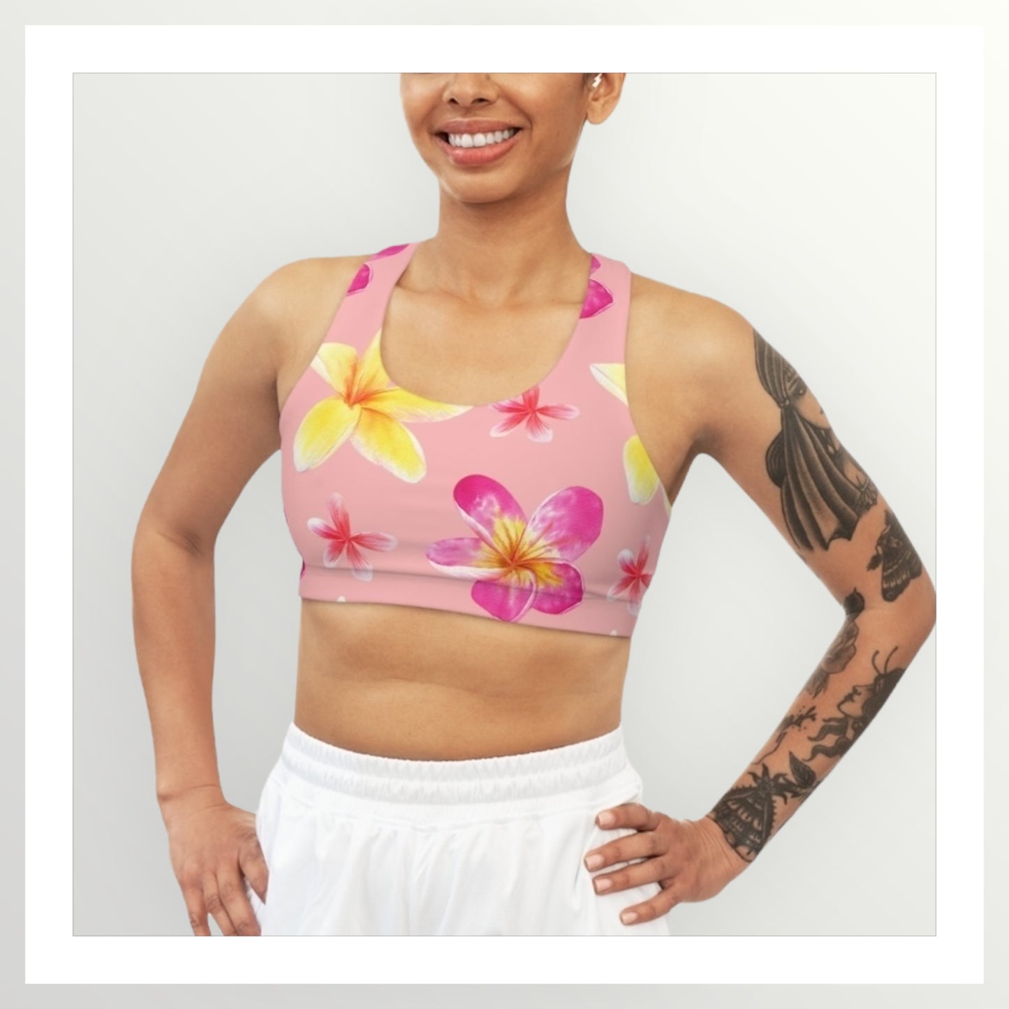 Plumeria Sports Bra