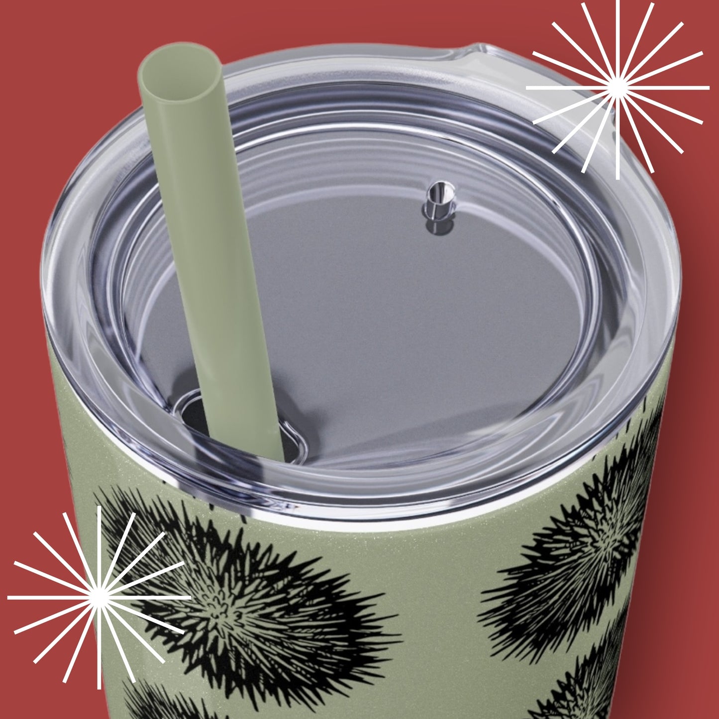 Wana Skinny Tumbler with Straw, 20oz