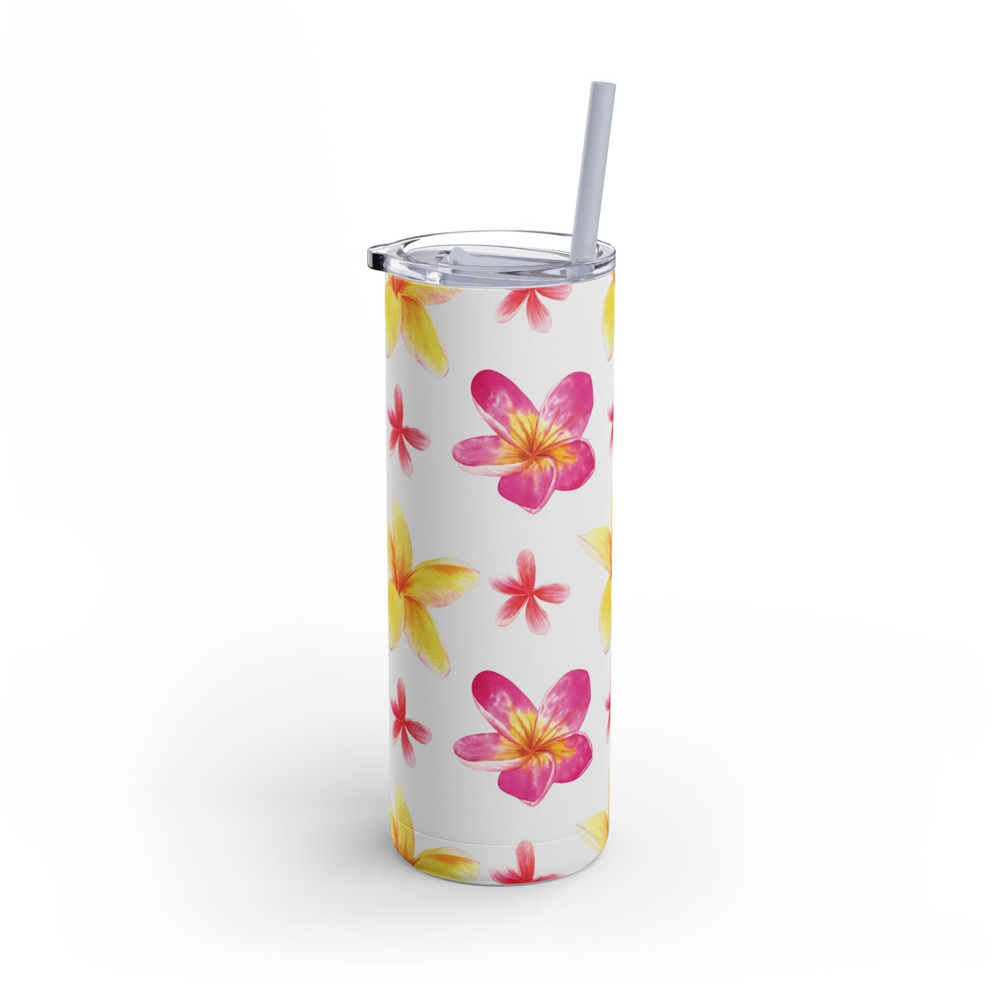 Plumeria Skinny Tumbler