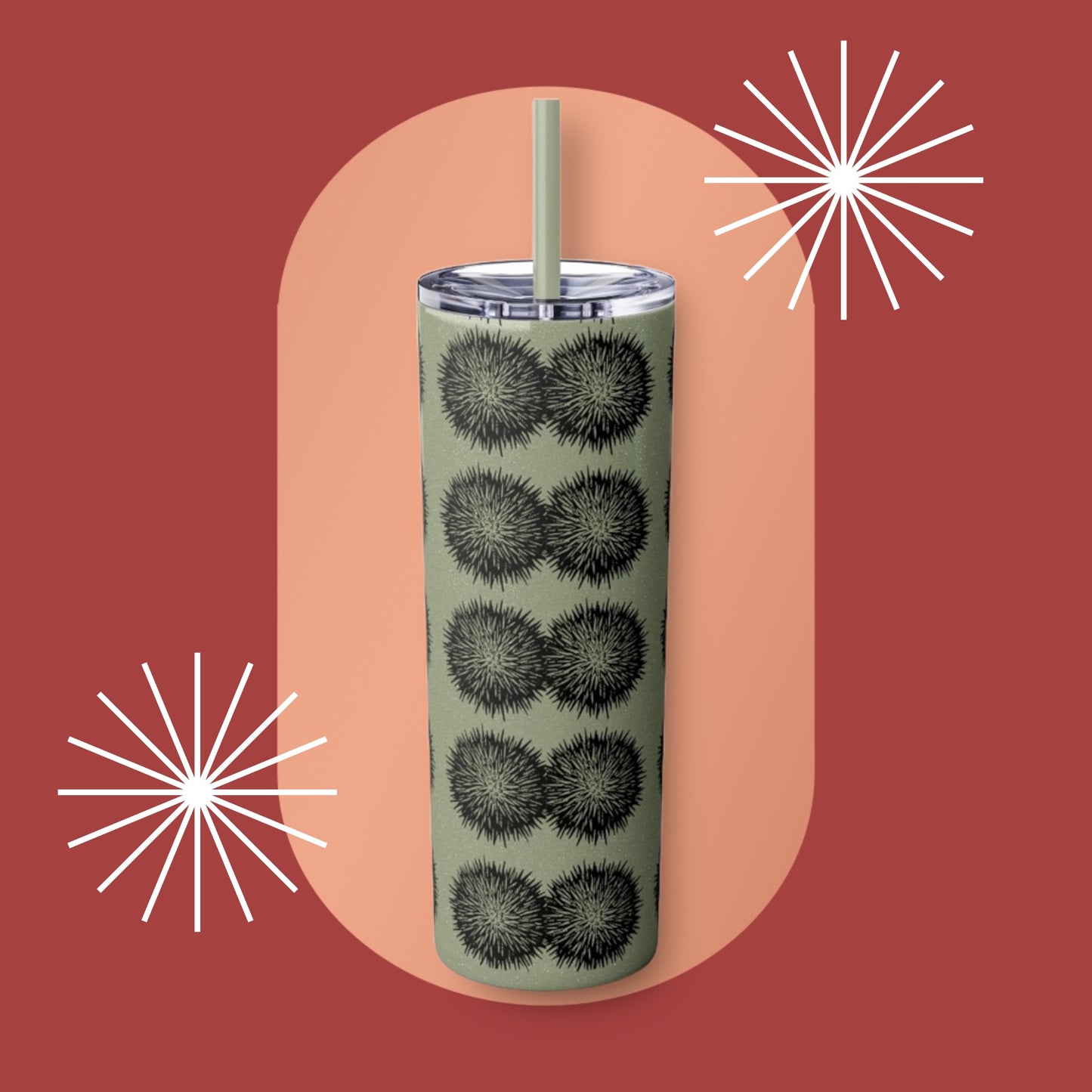 Wana Skinny Tumbler with Straw, 20oz