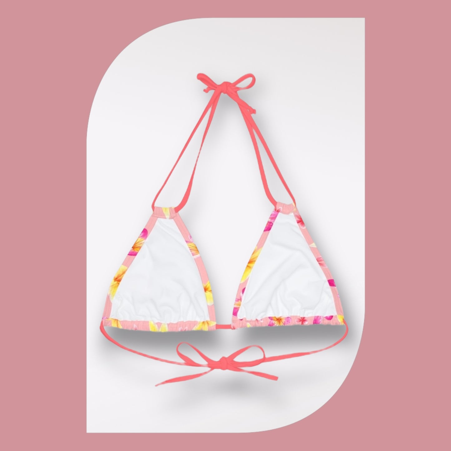 Plumeria Bikini Top