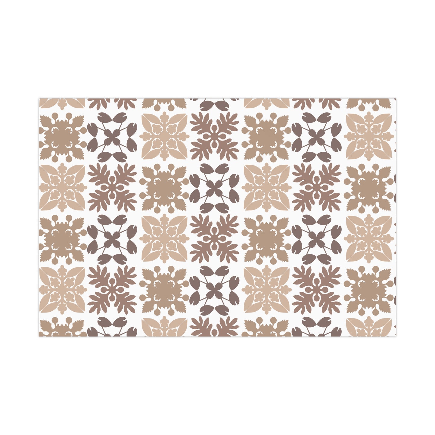 Neutral Hawaiian Quilt Gift Wrap