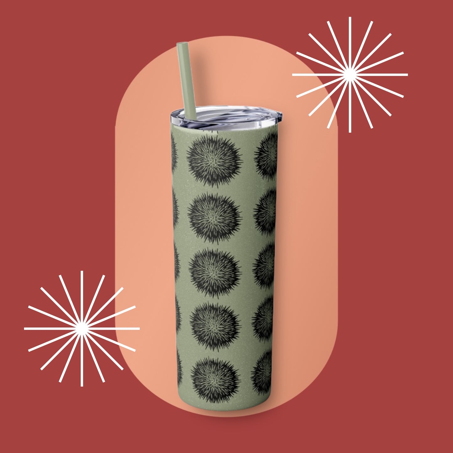 Wana Skinny Tumbler with Straw, 20oz