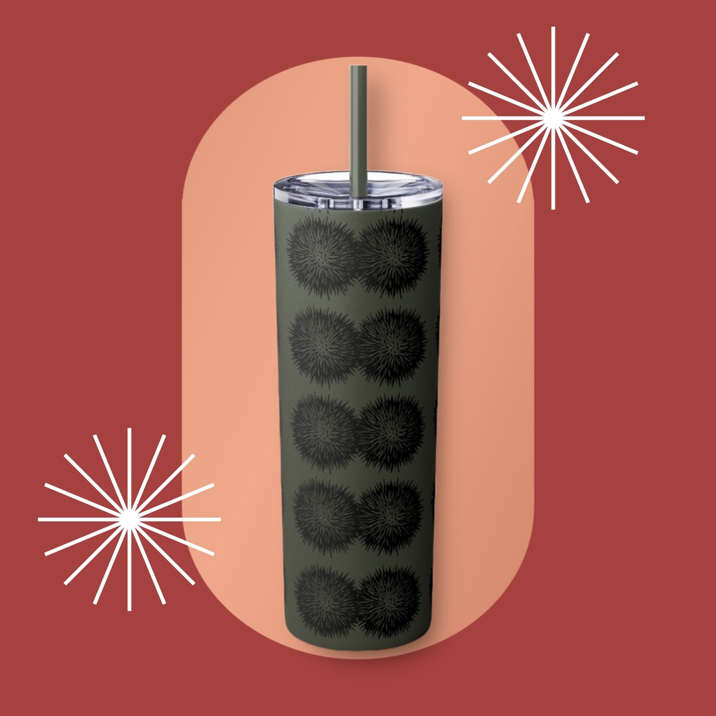 Wana Skinny Tumbler with Straw, 20oz