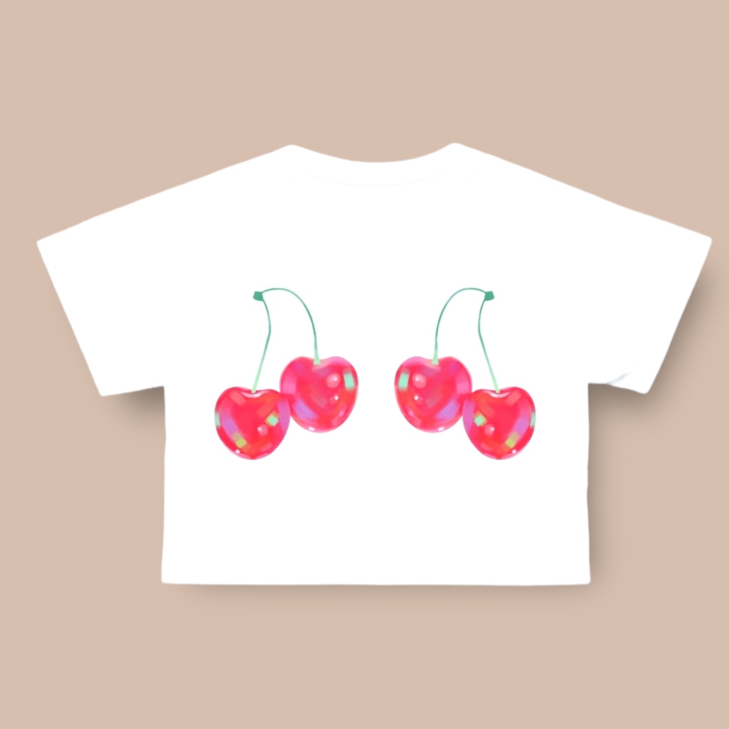 Cherries Crop Top