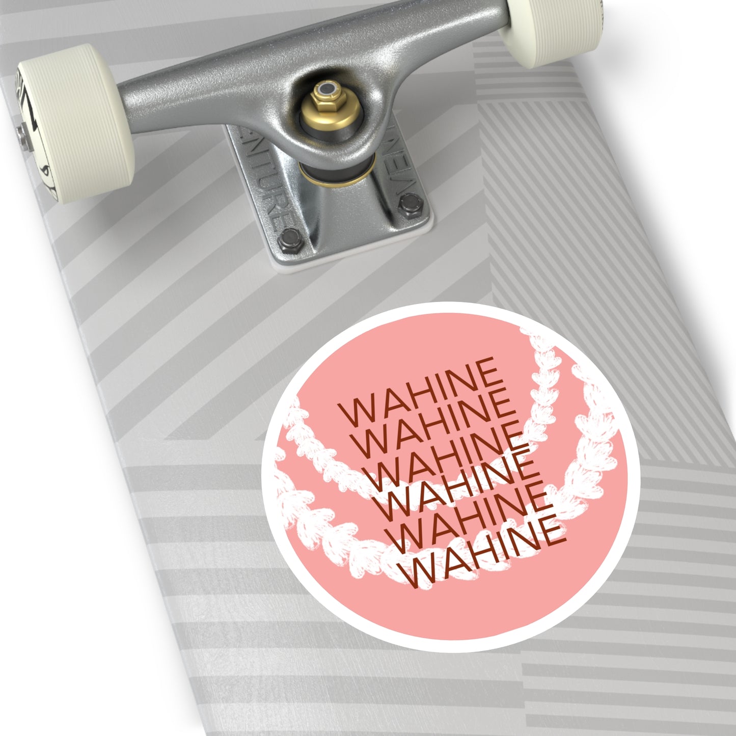 Wahine Round Stickers, Indoor\Outdoor
