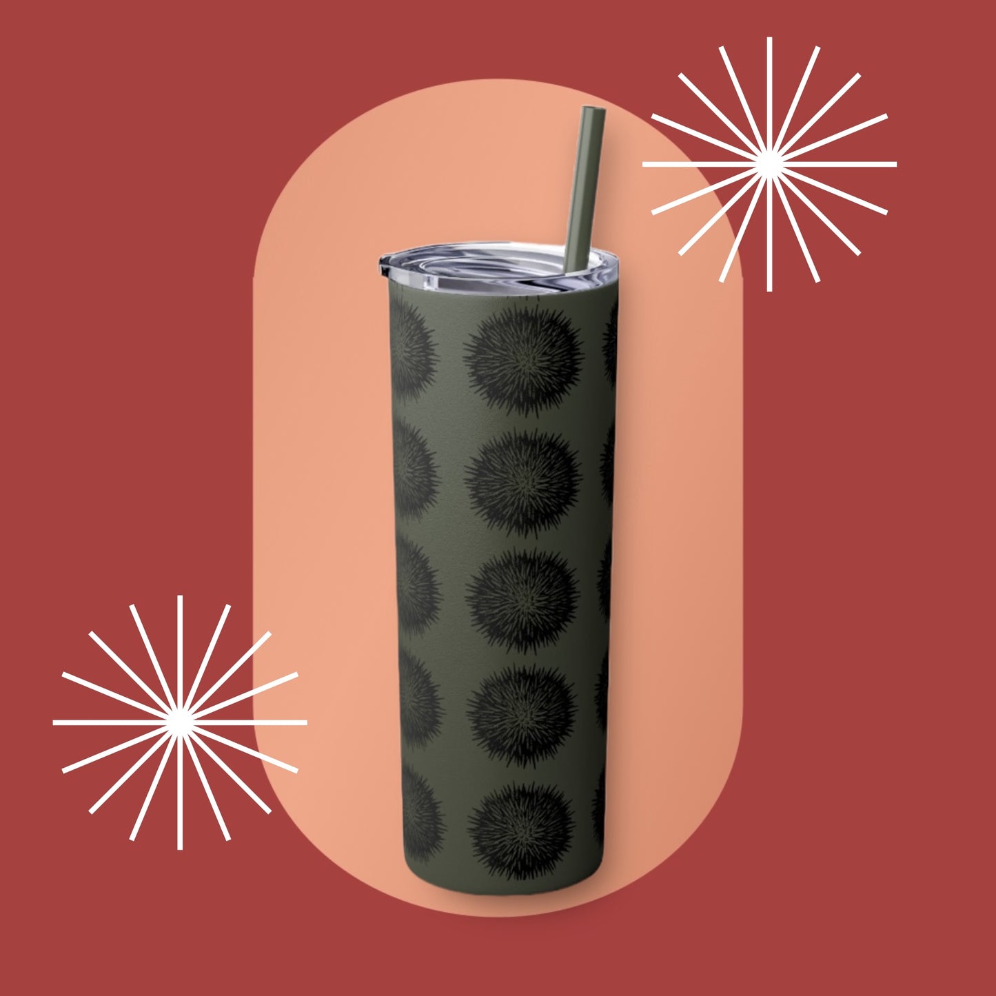 Wana Skinny Tumbler with Straw, 20oz