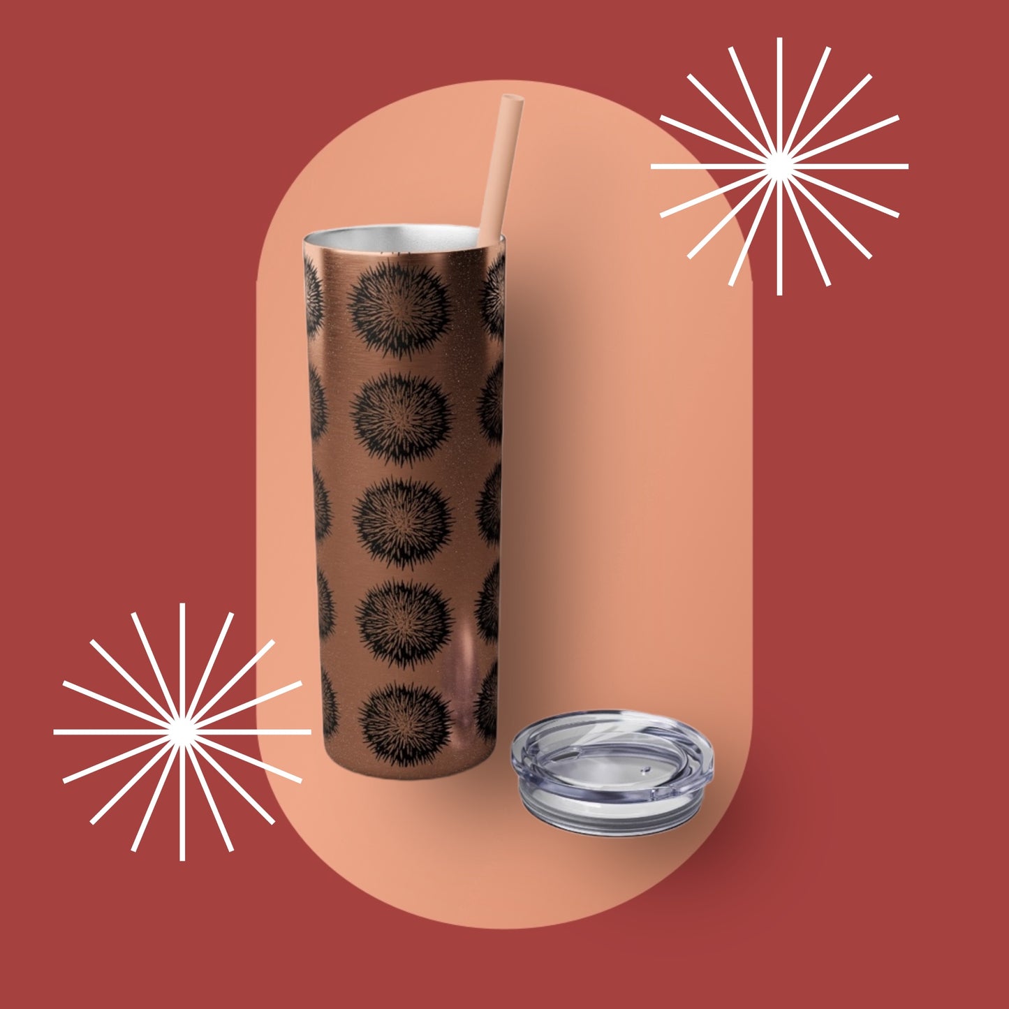 Wana Skinny Tumbler with Straw, 20oz