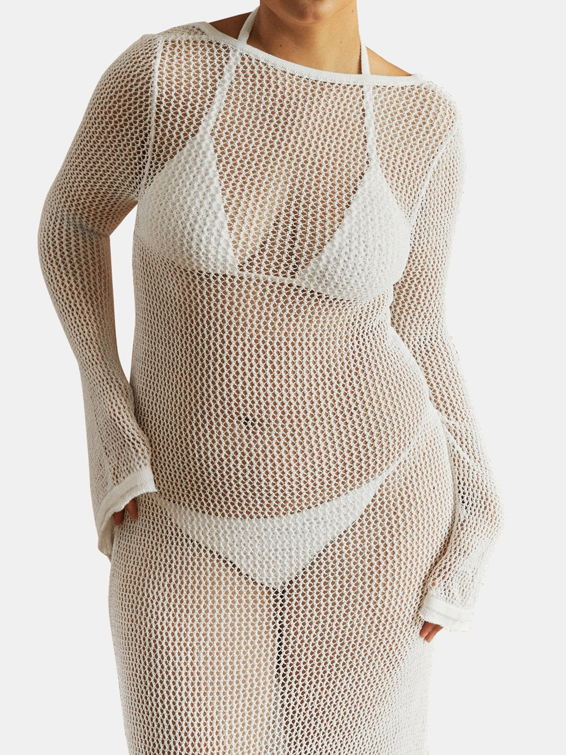 Deanna Openwork Cover-Up Dress