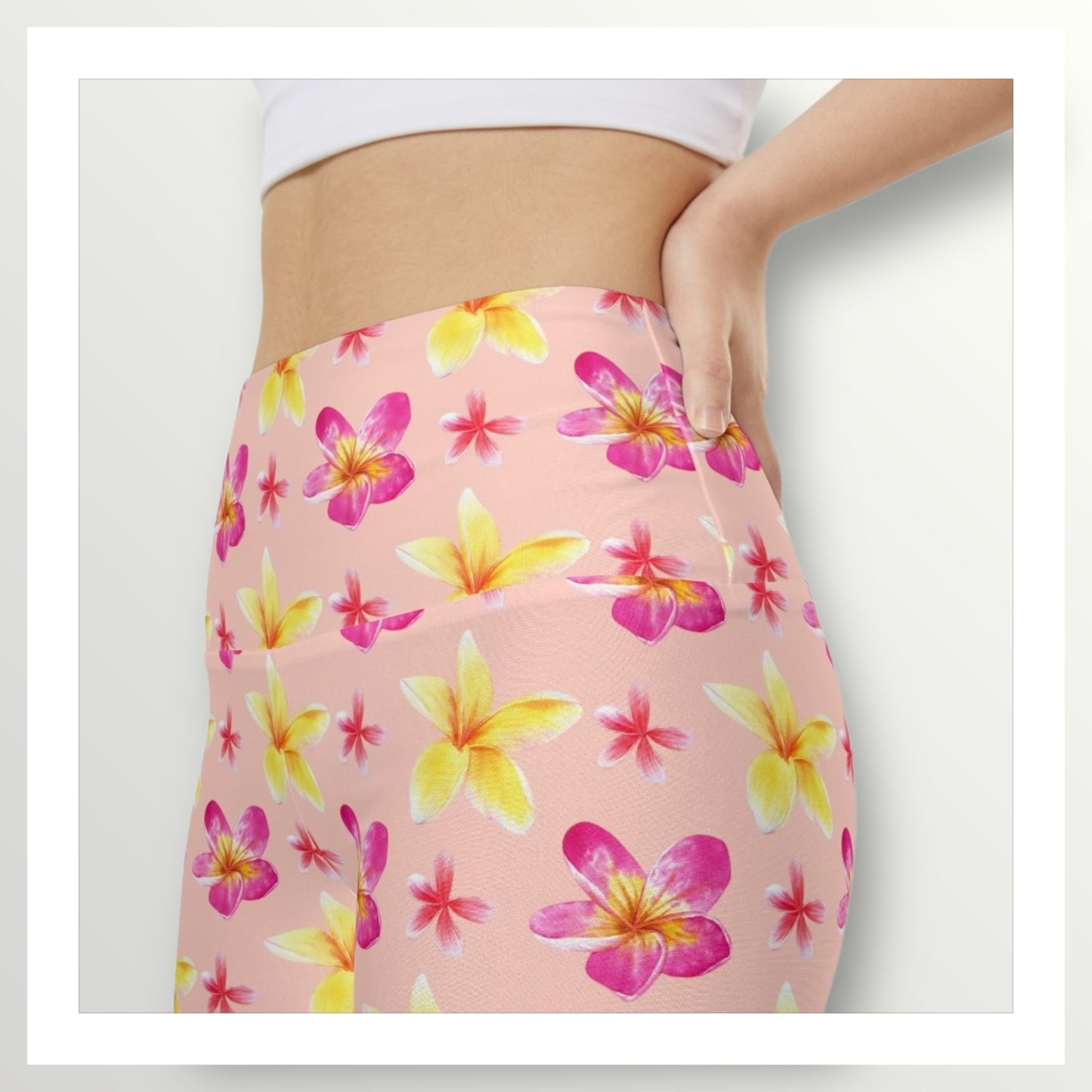 Plumeria Workout Shorts