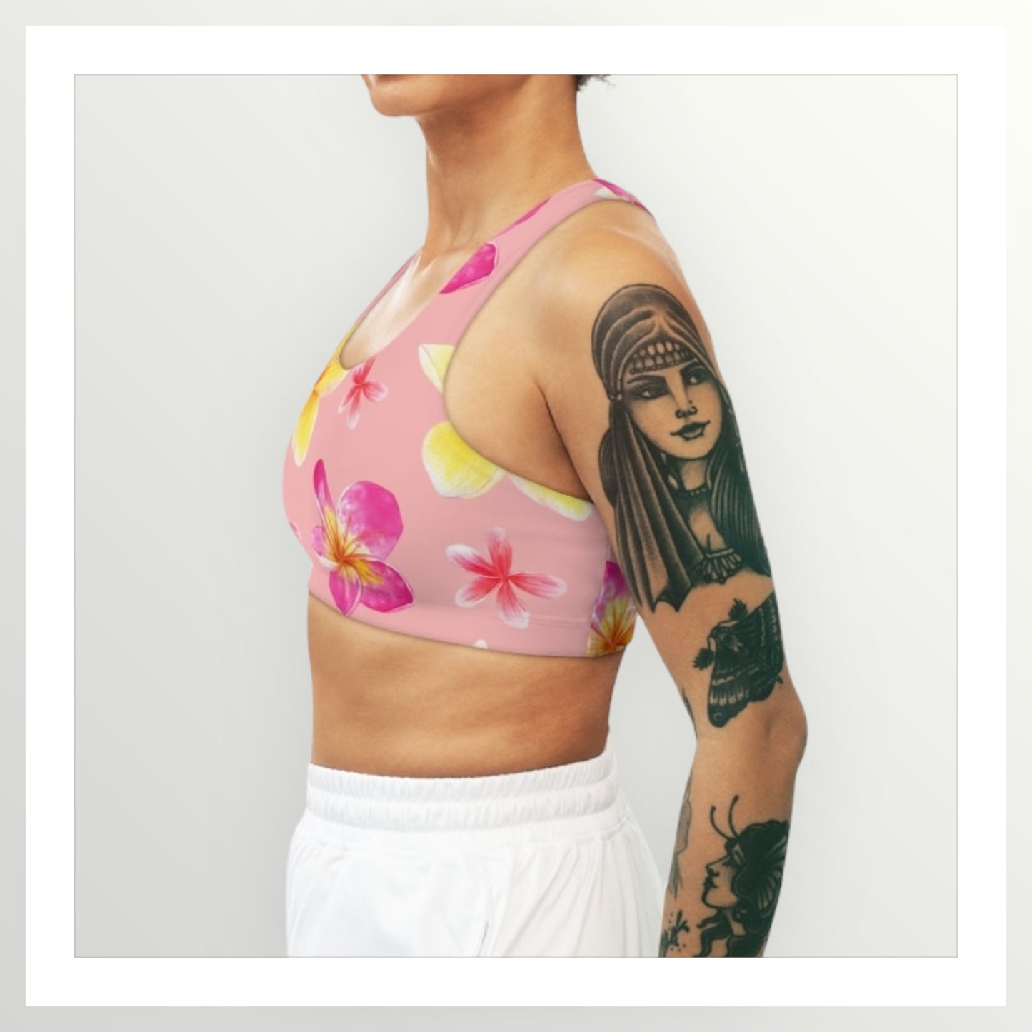 Plumeria Sports Bra