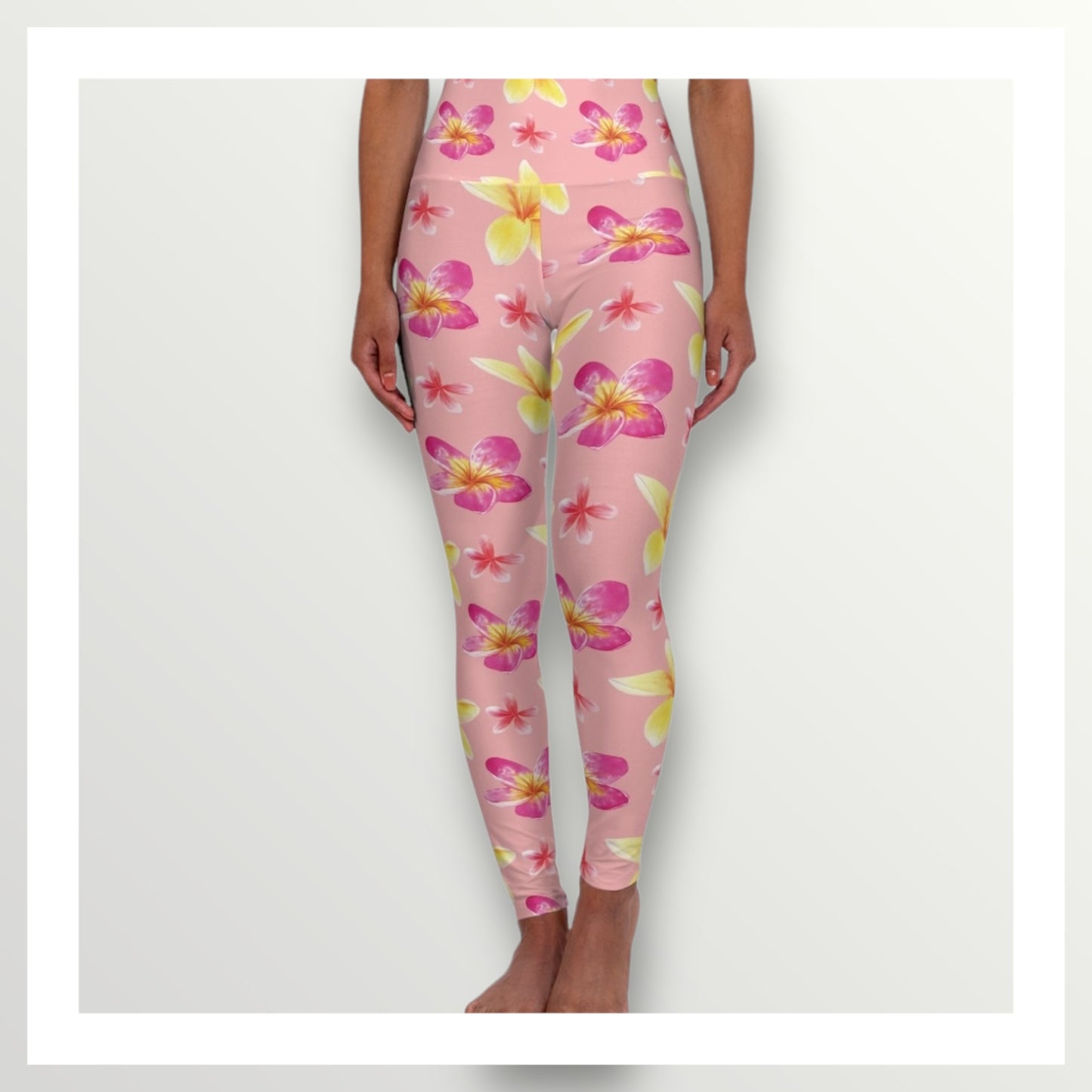 Plumeria Yoga Leggings