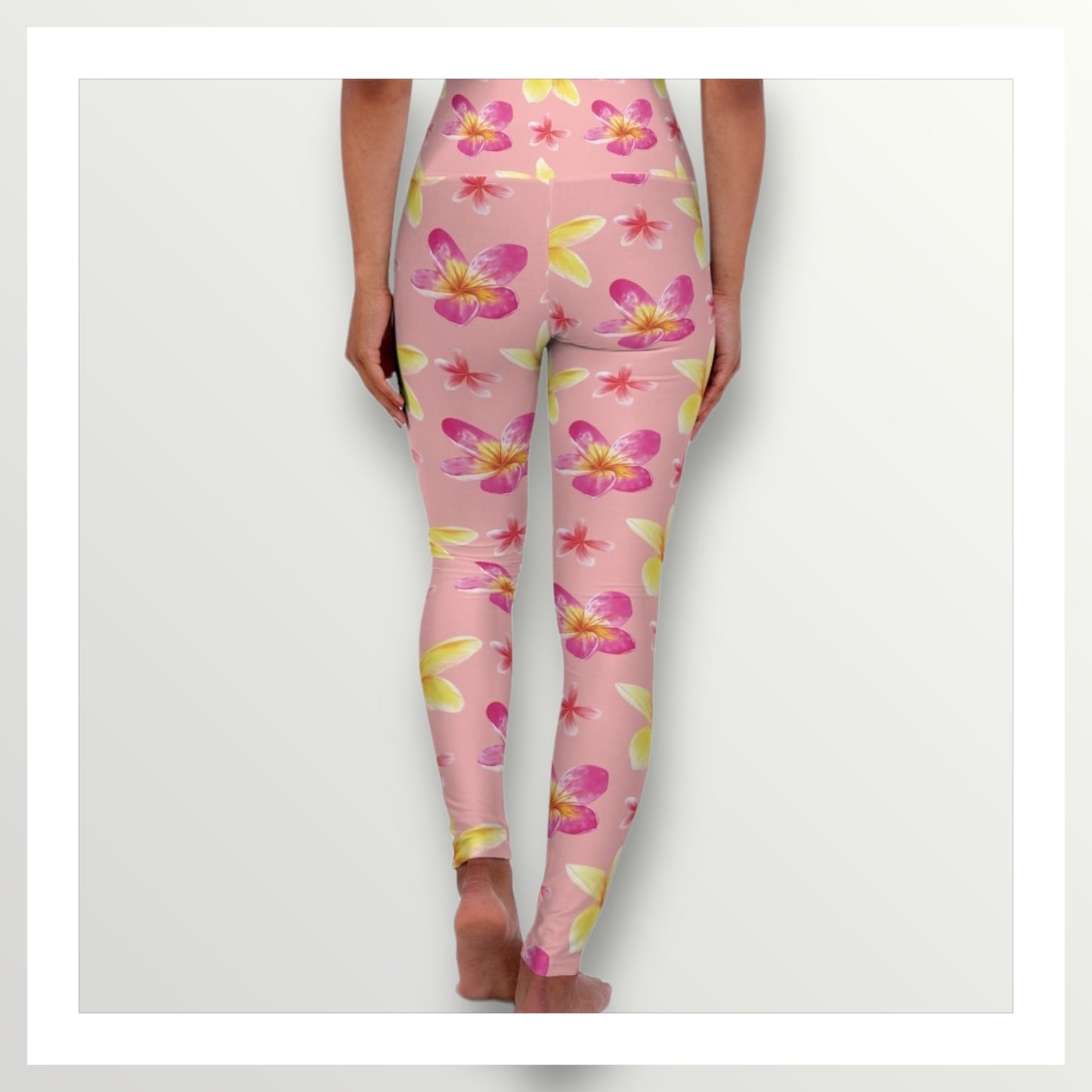 Plumeria Yoga Leggings