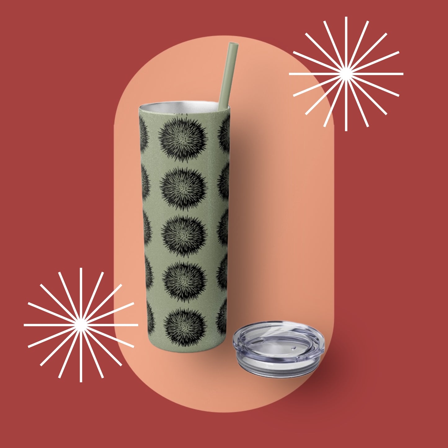 Wana Skinny Tumbler with Straw, 20oz