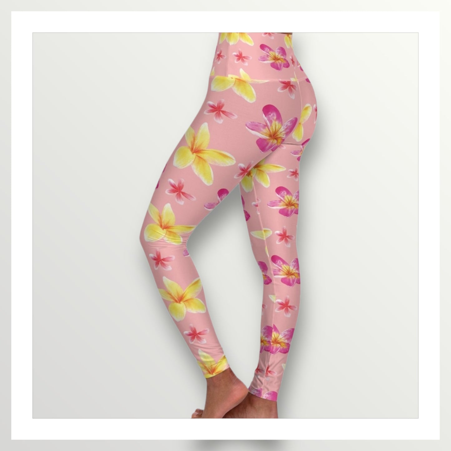 Plumeria Yoga Leggings