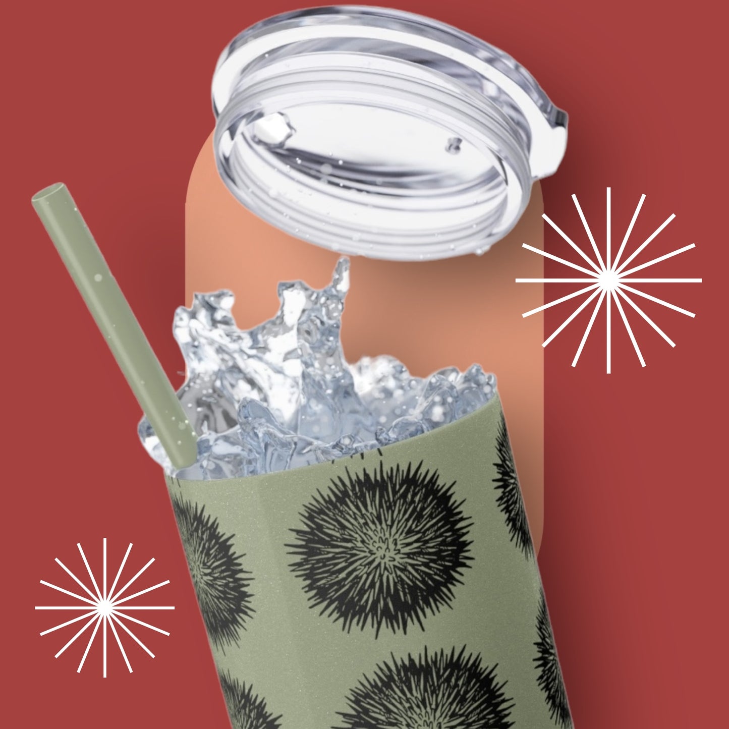 Wana Skinny Tumbler with Straw, 20oz