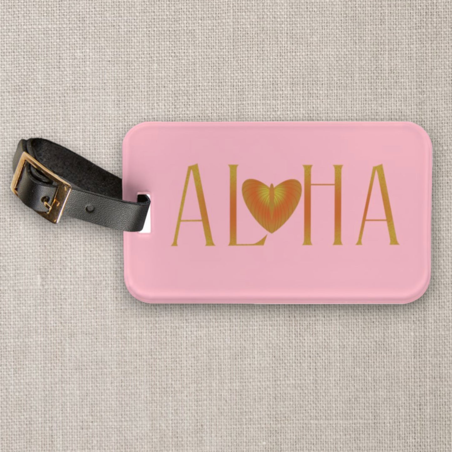 Aloha Anthurium Luggage Tag