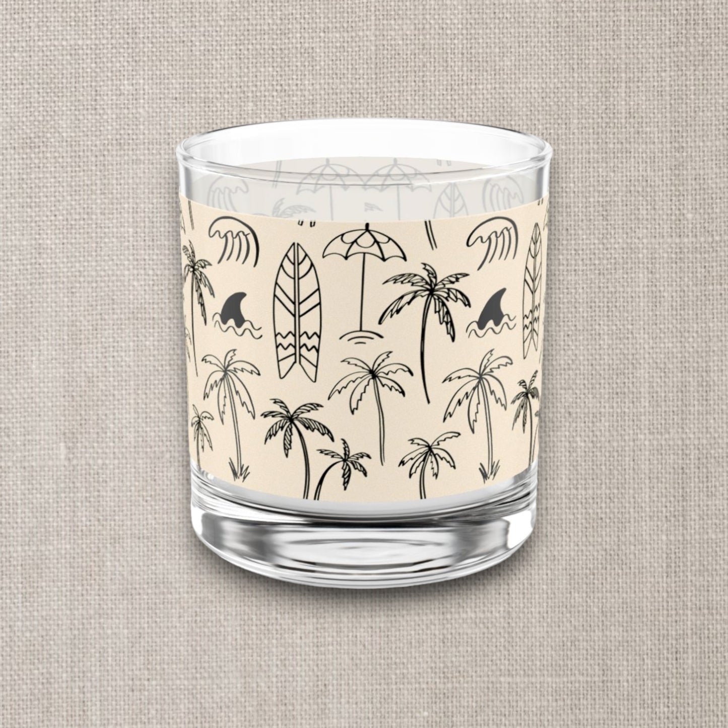 Surf's Up Rocks Glass