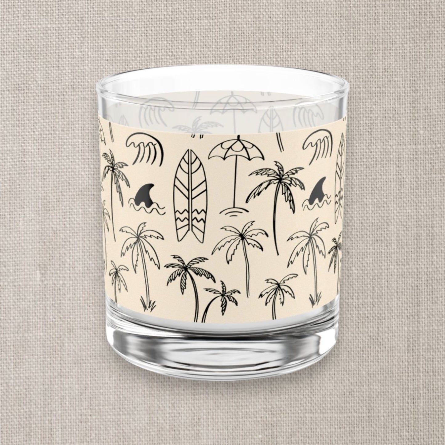 Surf's Up Rocks Glass