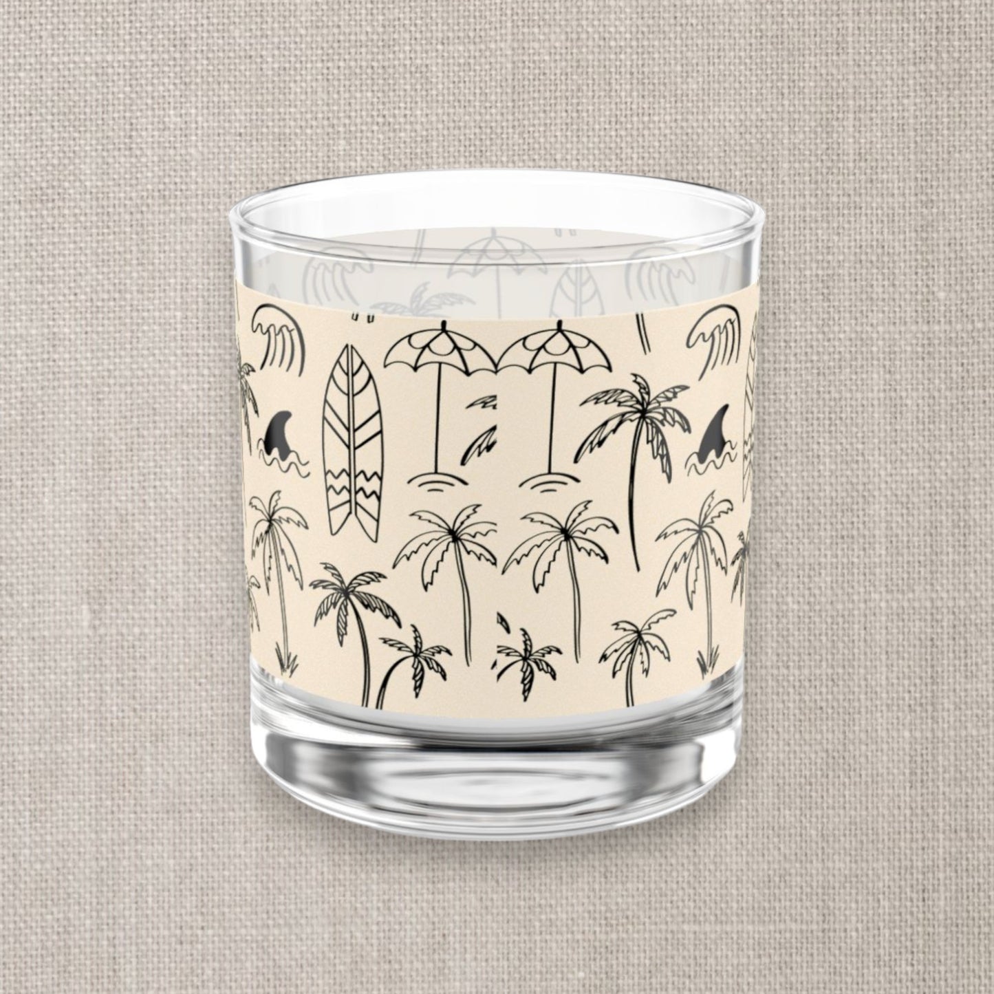 Surf's Up Rocks Glass