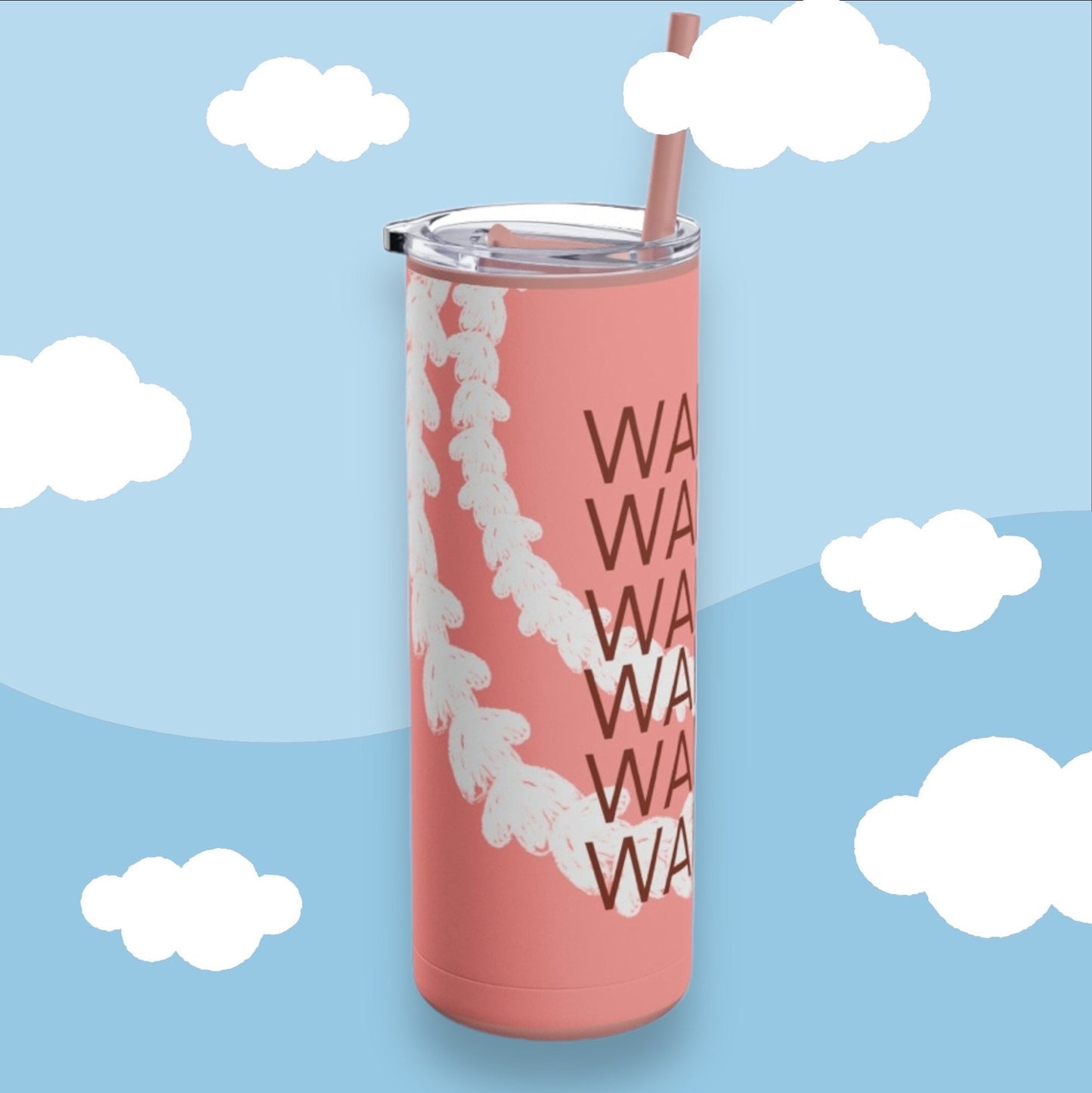Wahine Skinny Matte Tumbler, 20oz