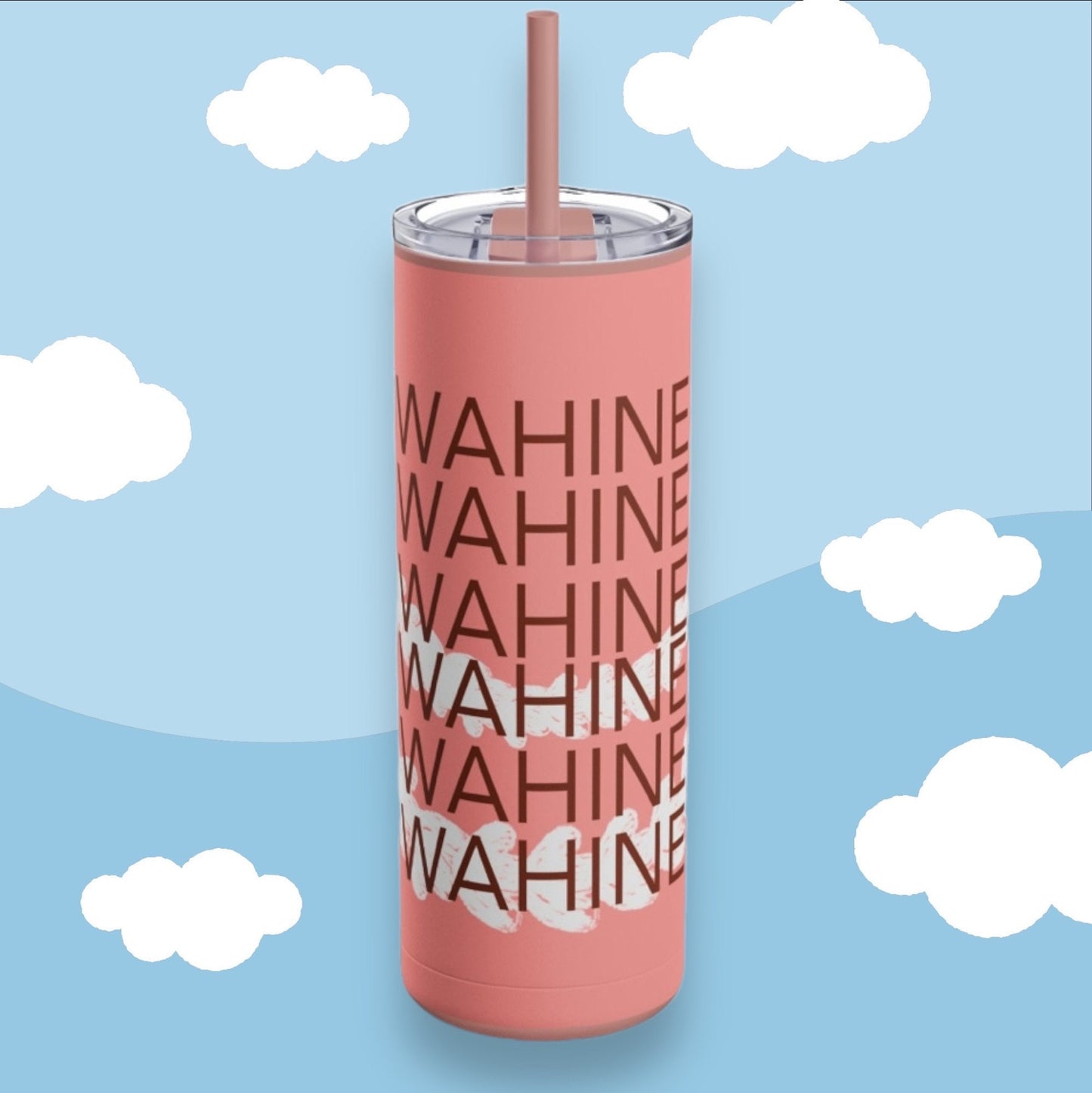 Wahine Skinny Matte Tumbler, 20oz