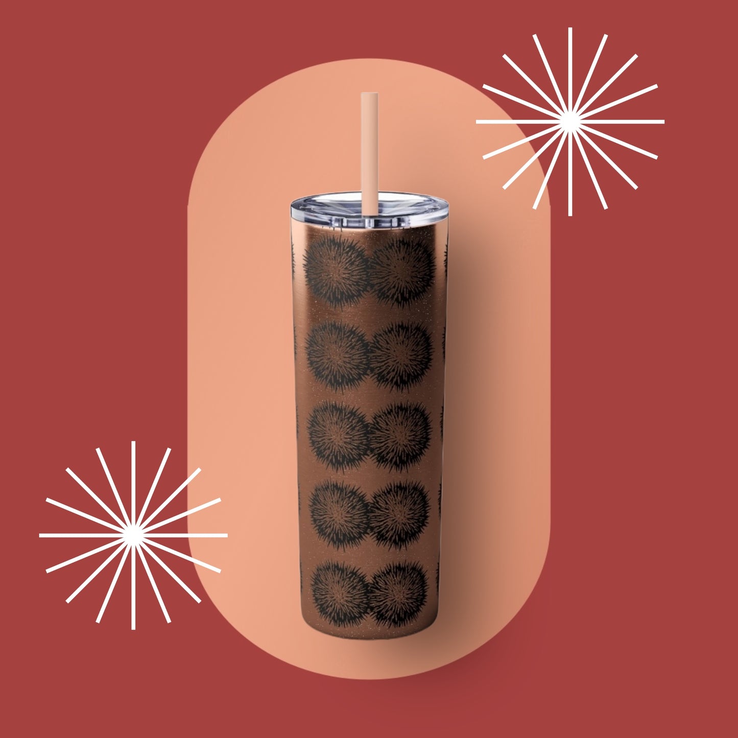 Wana Skinny Tumbler with Straw, 20oz