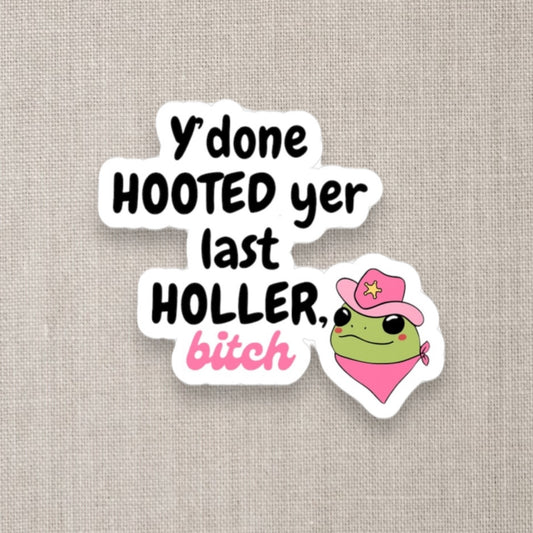 Hooted yer Holler Decal