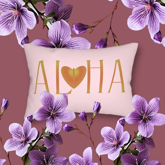 Aloha Anthurium Lumbar Pillow